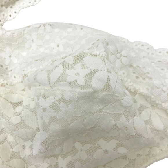 Wacoal Halo Lace Floral Wire-Free Bralette Soft Cup Adjustable Straps Sand 38 - Picture 7 of 16